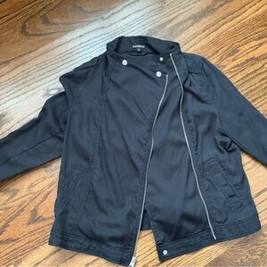 Express Charcoal Moto Jacket